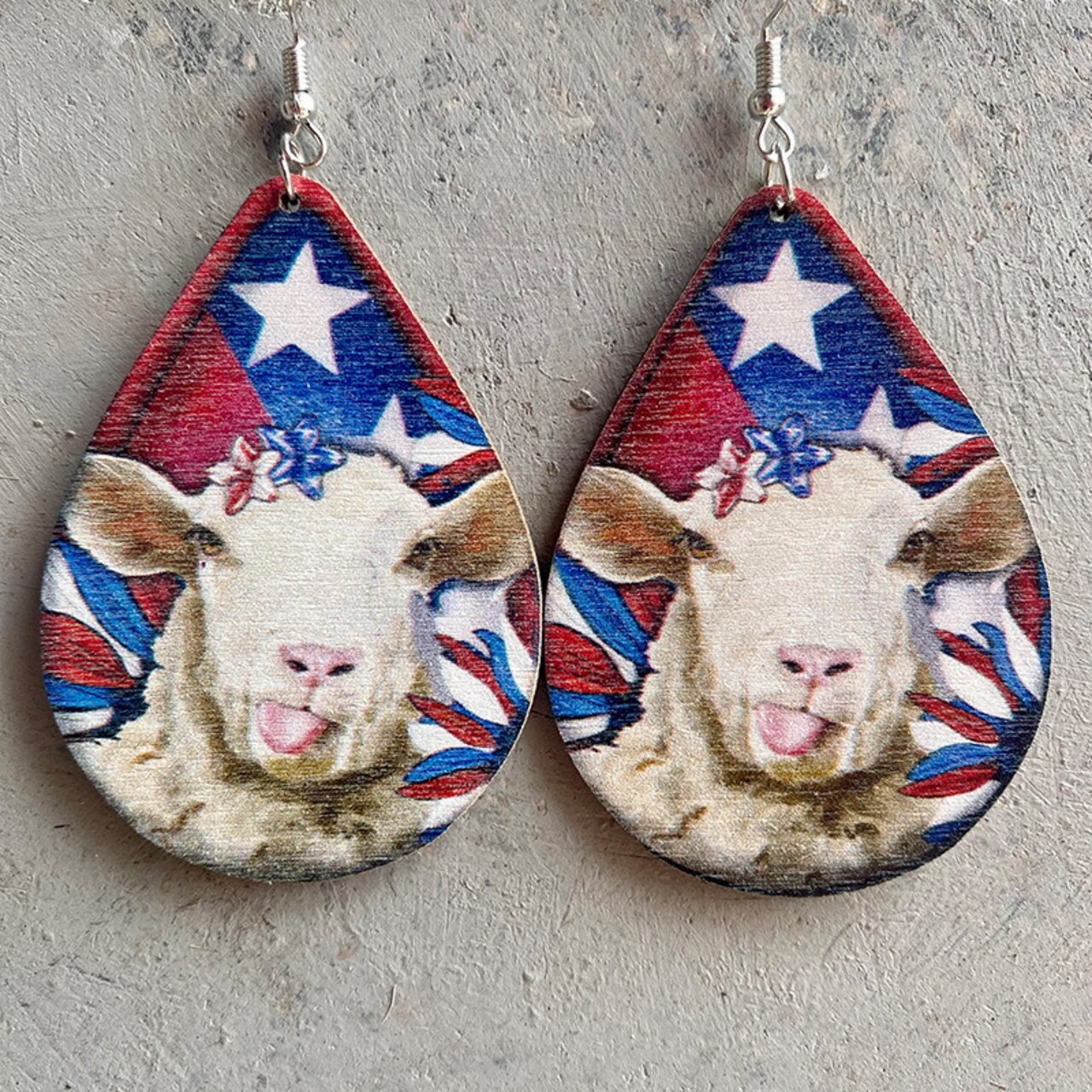 Animal Earrings Western Farm Pig Dog Cow Wooden Earrings Michaels